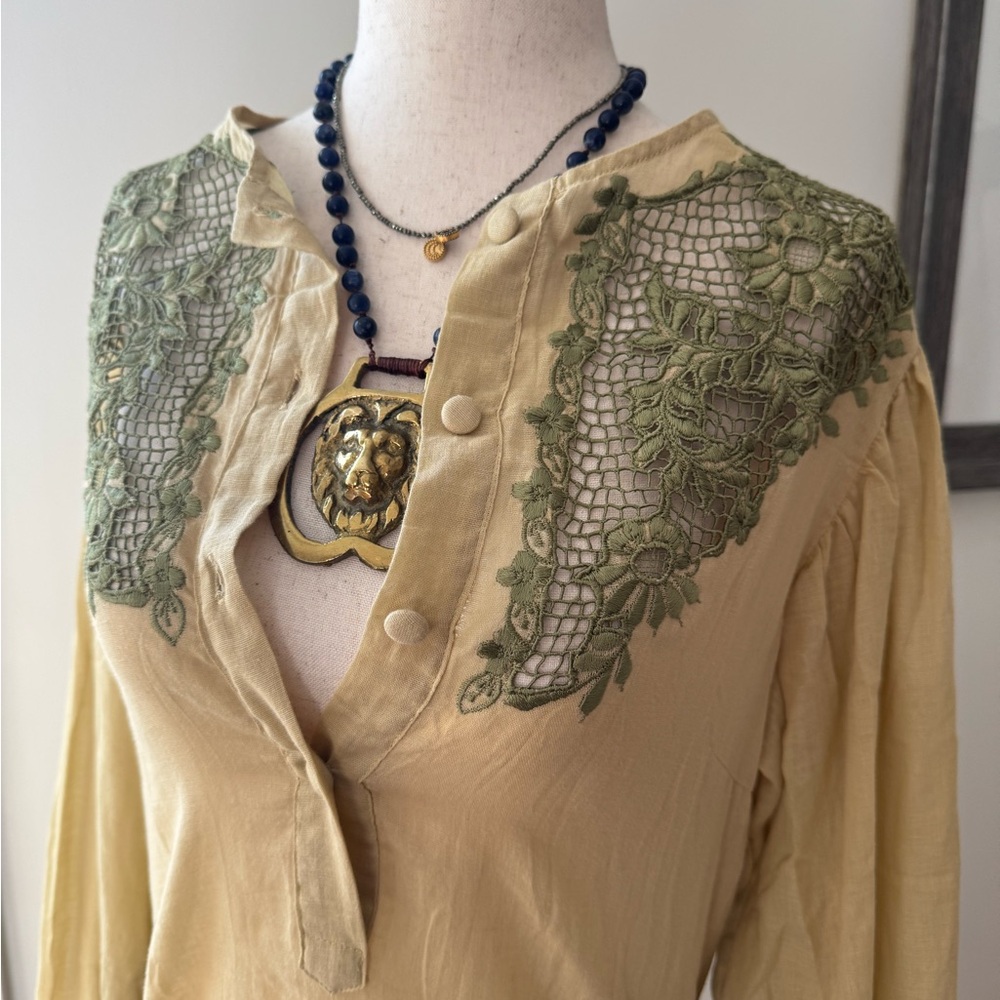 I Put a Spell on You Cutwork Embroidered Blouse by Chasing Unicorns - Picture 2 of 13